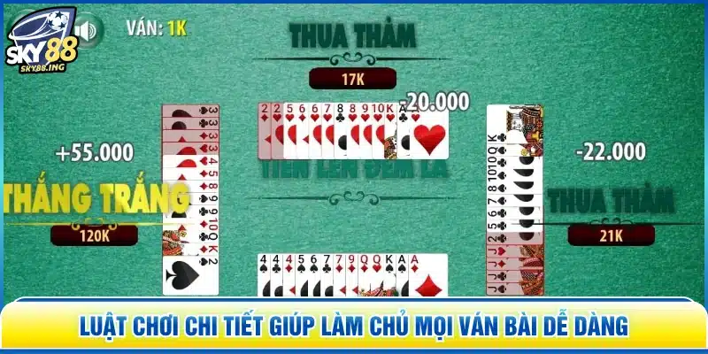 Luật chơi chi tiết giúp làm chủ mọi ván bài dễ dàng